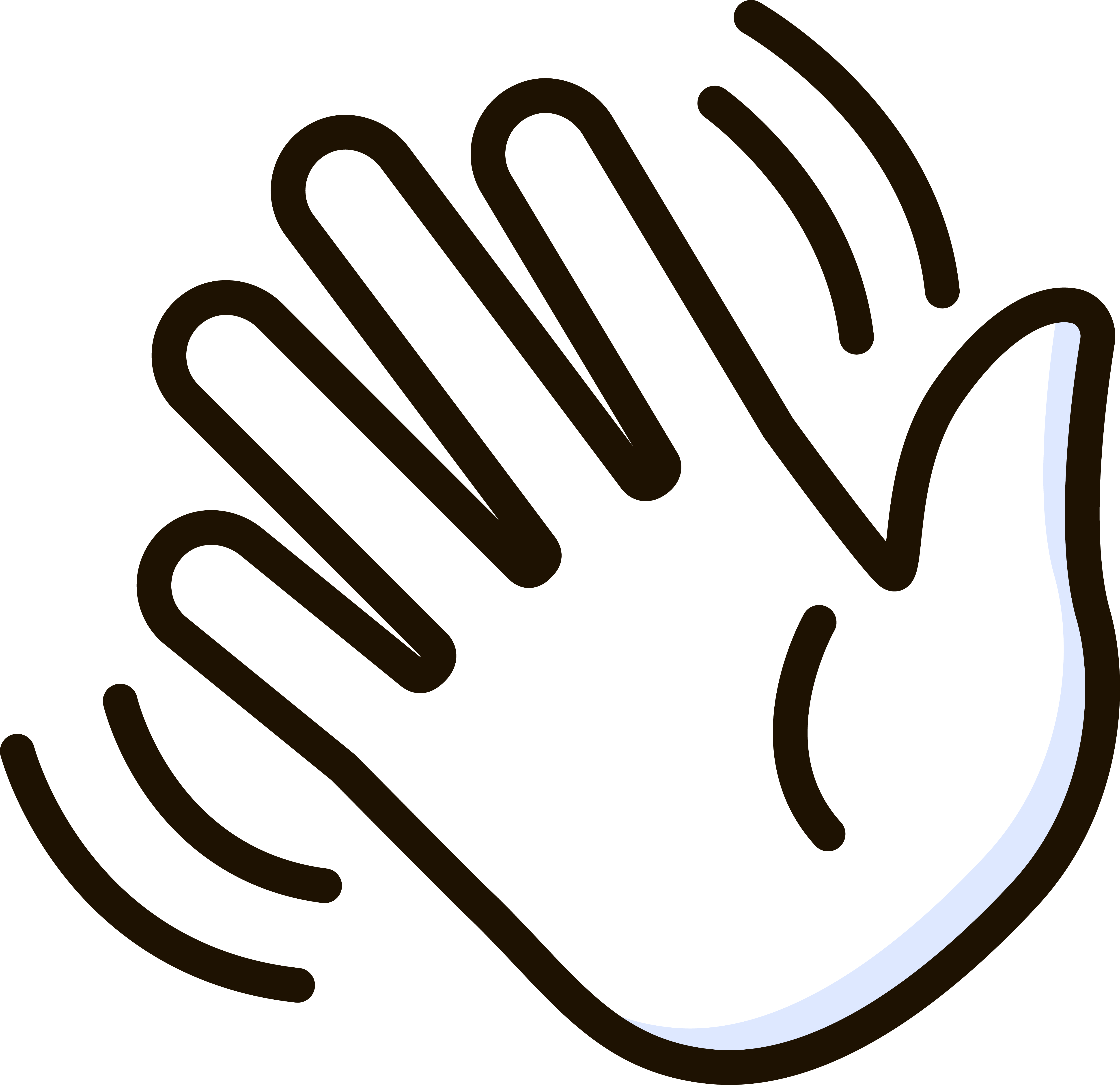 hand waving icon